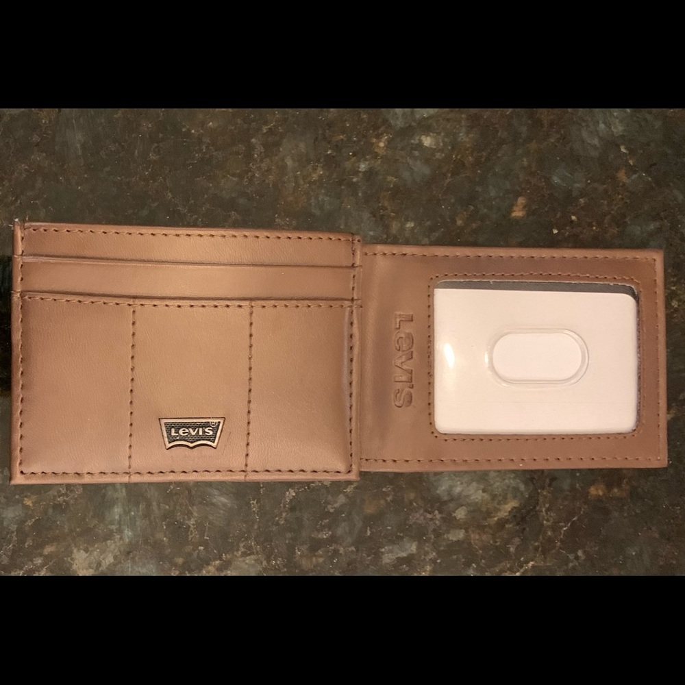 Levi’s Mens Small Magnetic Wallet, Brown, Brown Not Tan, NWOT, Never Used - Picture 6 of 11